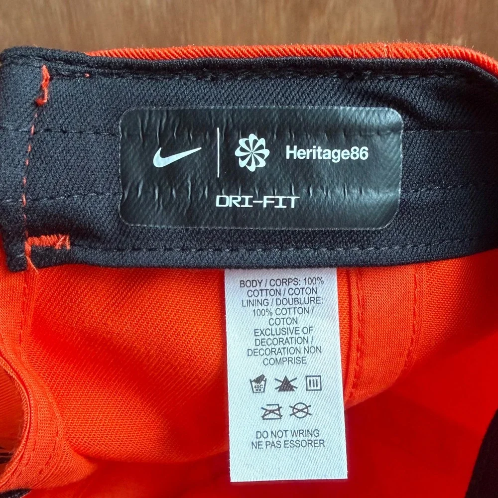 Nike Houston Dash Campus Cap Hat Orange NEW embroidered patch streetwear golf